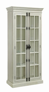 Coaster Toni 2-door Tall Cabinet Antique White Model 910187